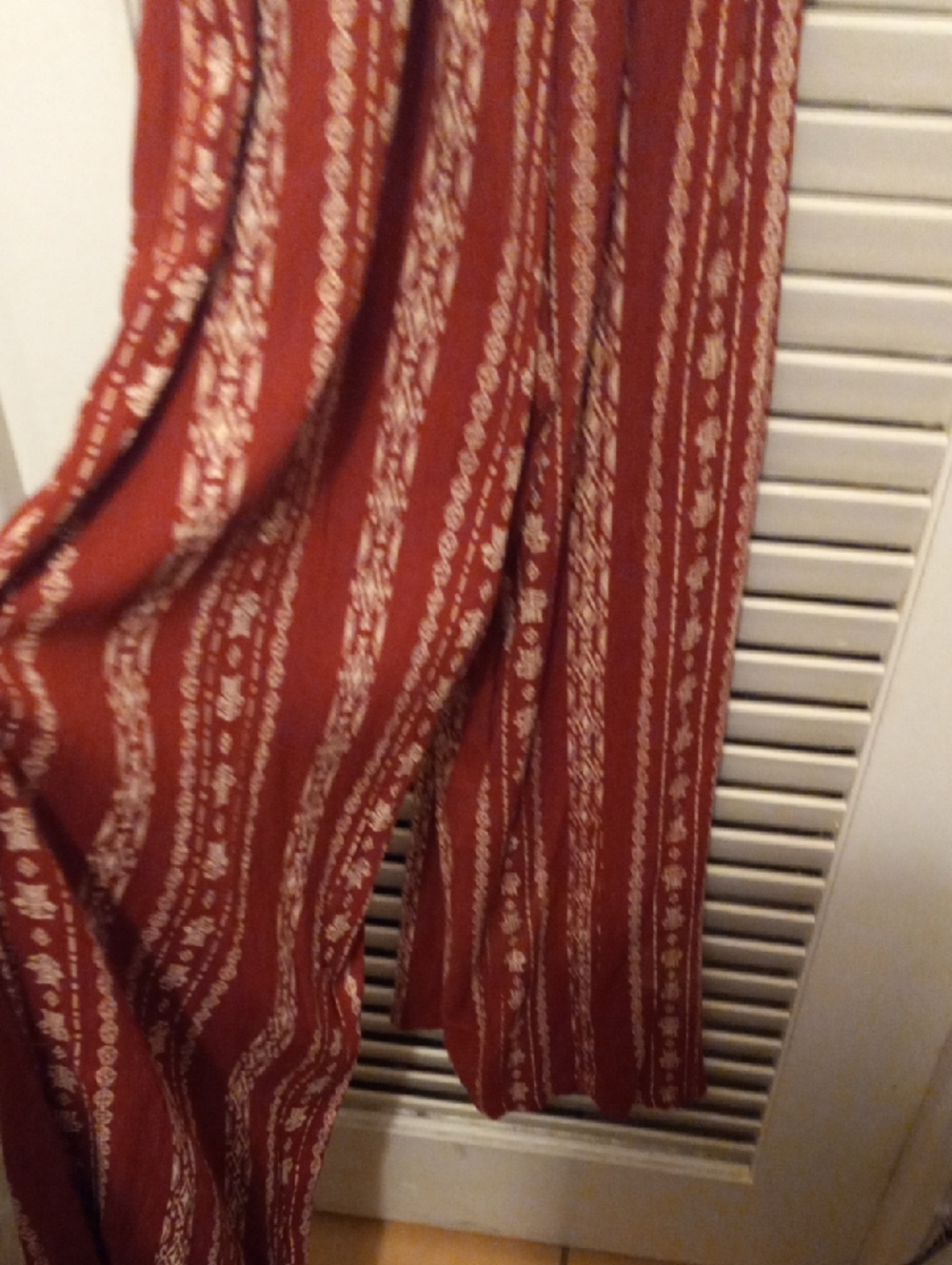 ANGIE Twist-Front Striped Jumpsuit - Picture 8 of 8
